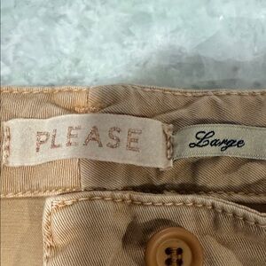 Zara Beige Cargo Pants with Web Belt